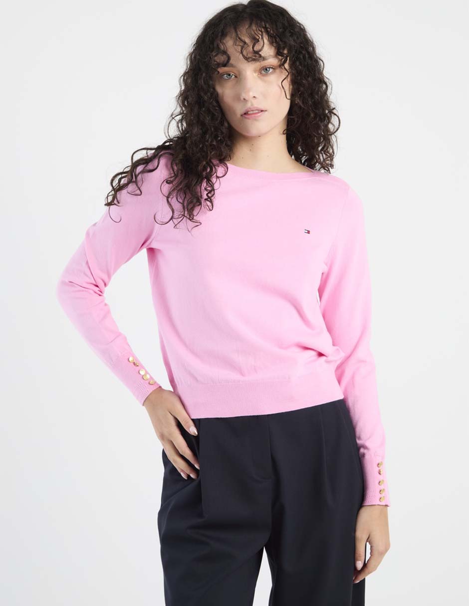Suéter cuello redondo para mujer