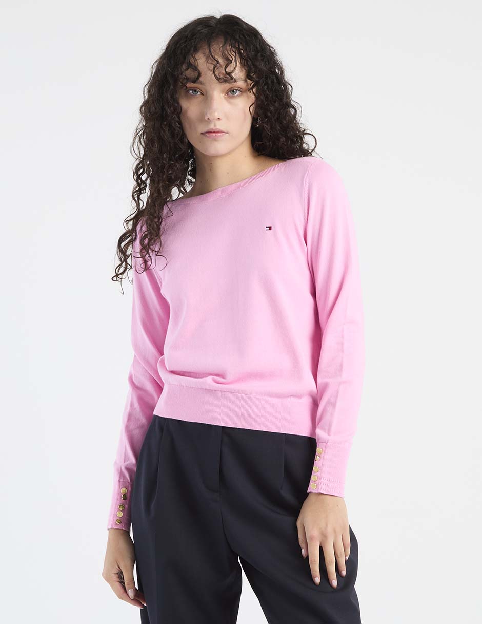 Suéter cuello redondo para mujer 2