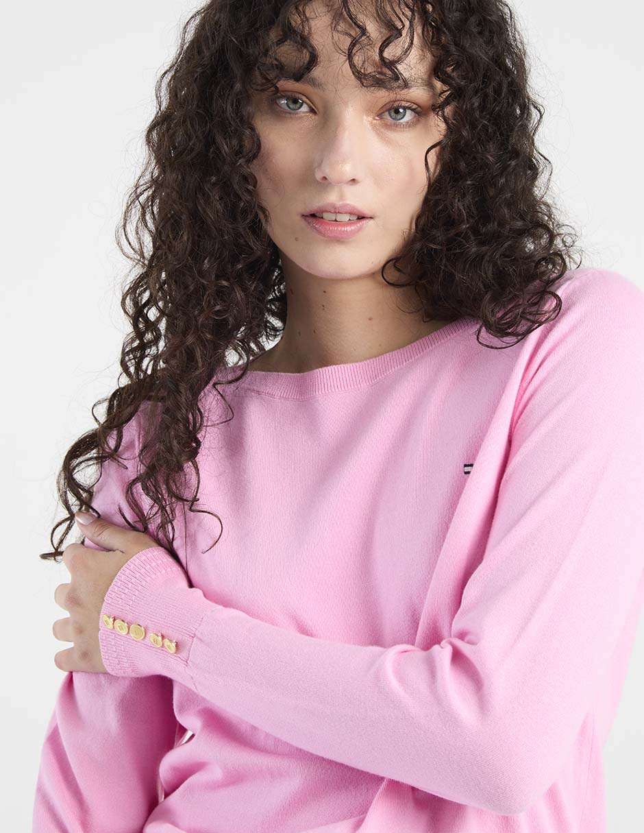 Suéter cuello redondo para mujer 5