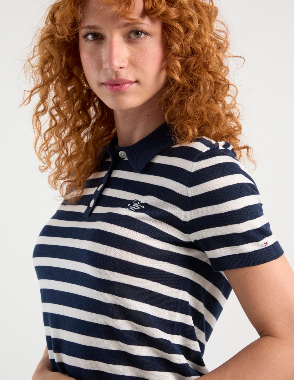 Suéter cuello polo para mujer 4