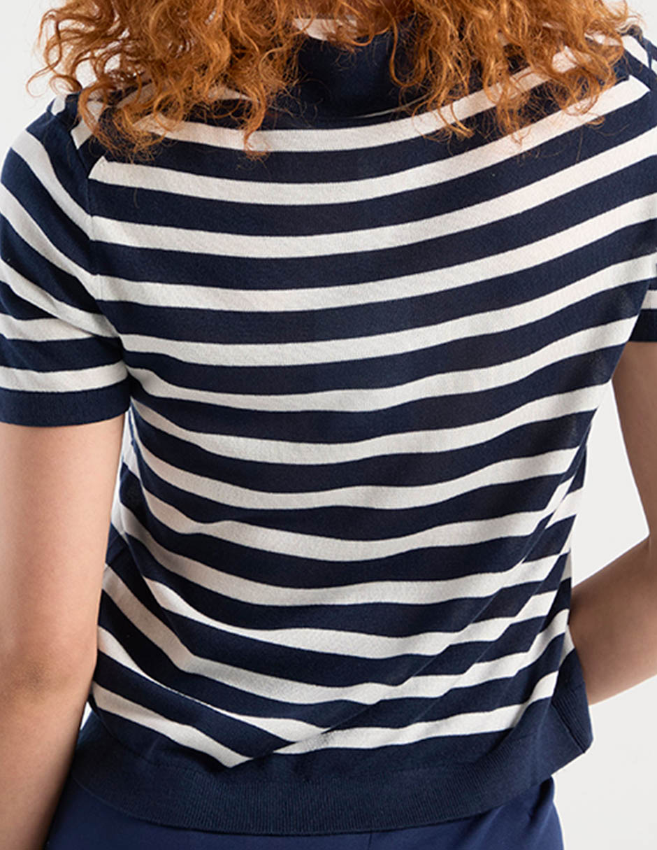 Suéter cuello polo para mujer 5