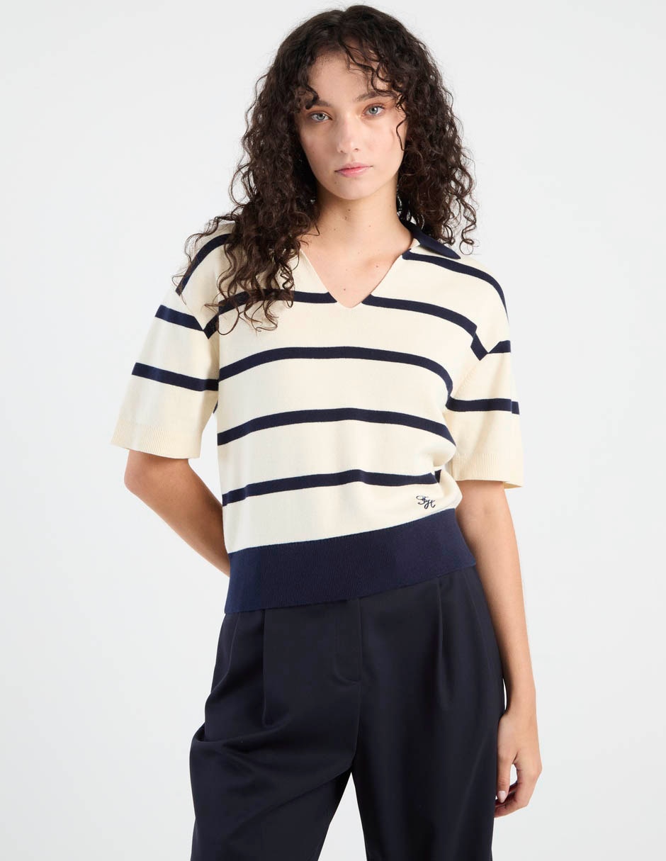 Suéter cuello polo para mujer 2