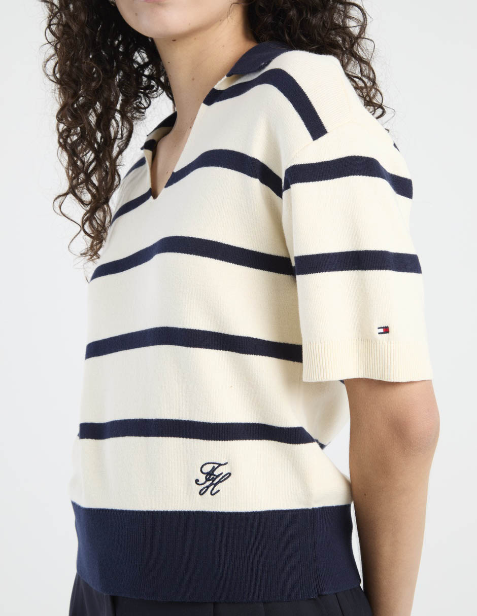 Suéter cuello polo para mujer 5