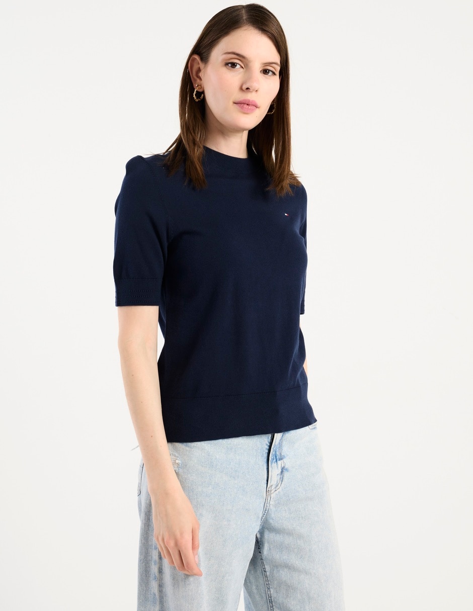 Suéter cuello redondo para mujer