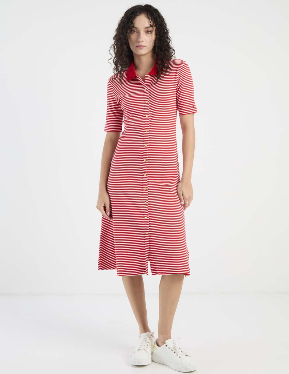 Vestido 3/4 casual Hilfiger para mujer