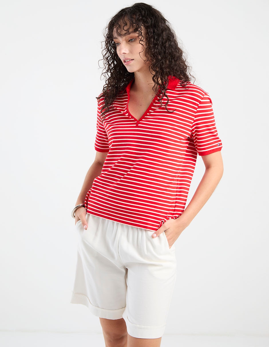 Playera tipo polo para mujer 2