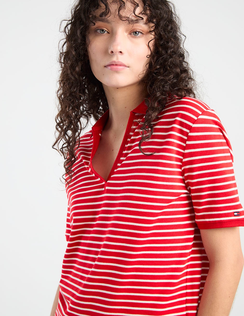 Playera tipo polo para mujer 5