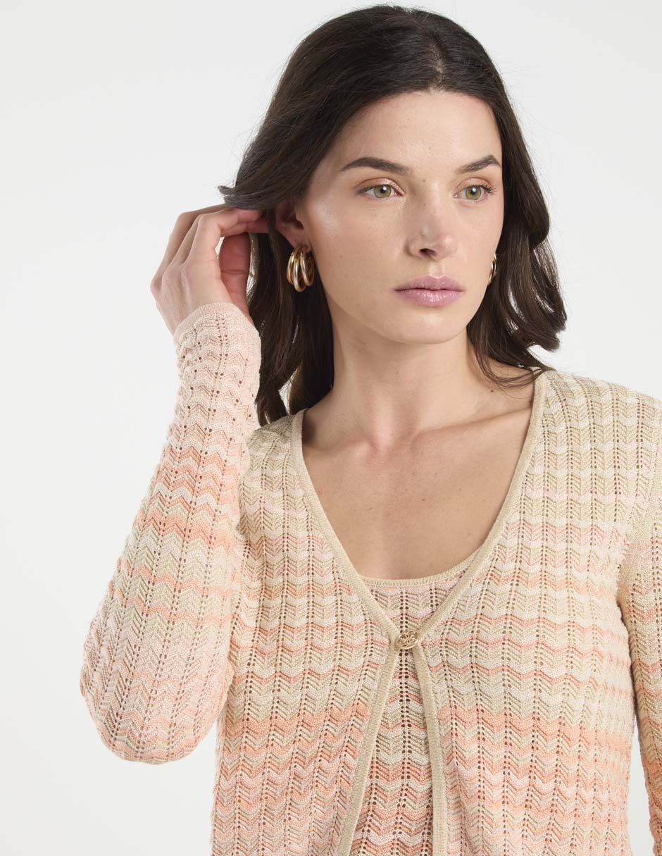 Suéter cuello V para mujer 4