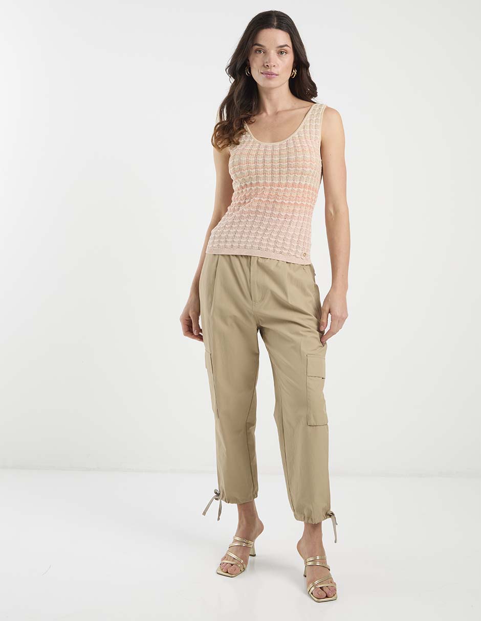 Top cuello redondo tirante ancho 3