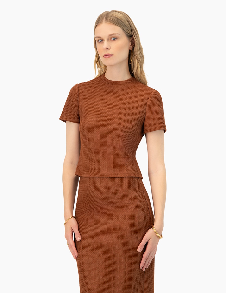 Blusa manga corta para mujer 3