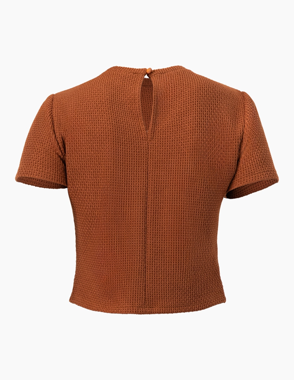 Blusa manga corta para mujer 7
