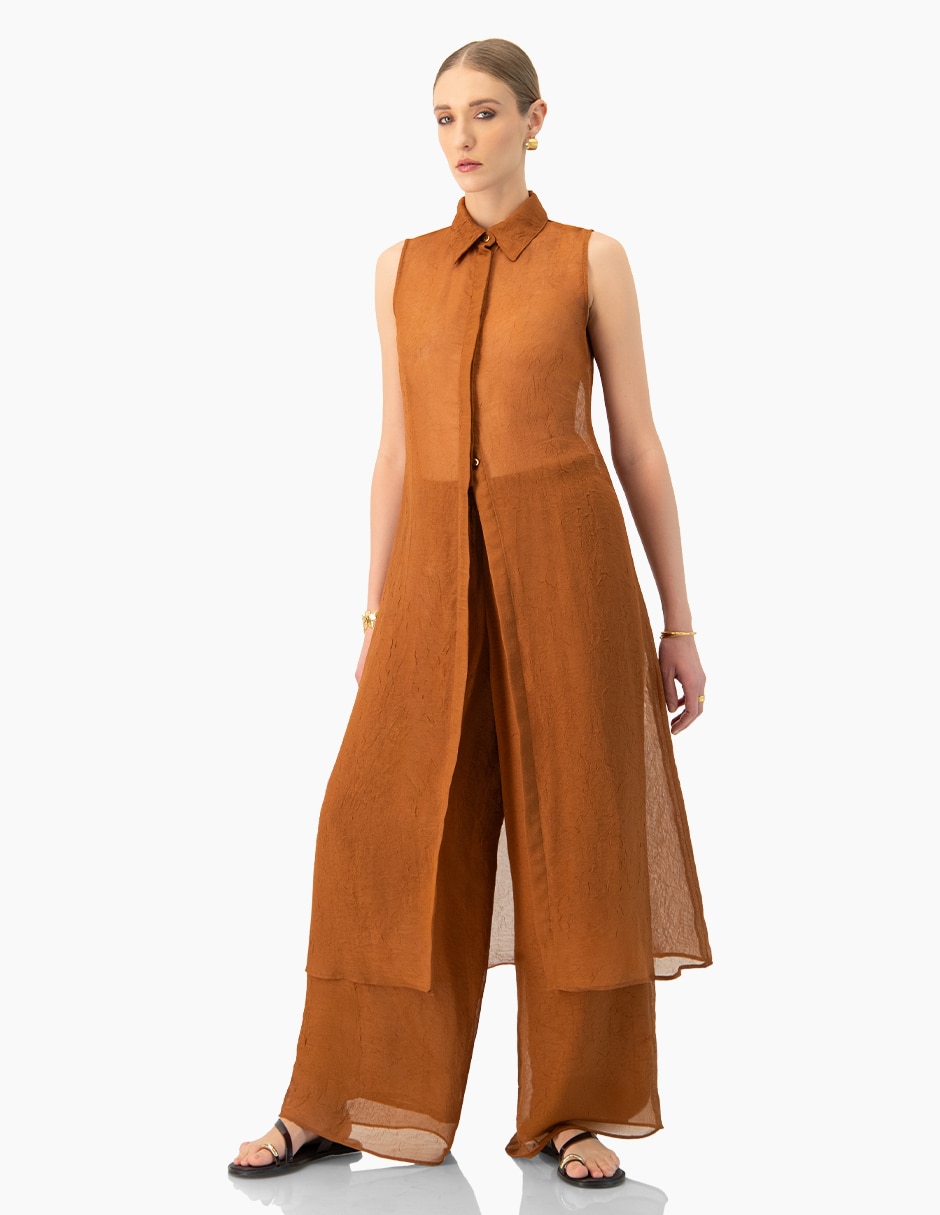 Pantalón amplio para mujer 4