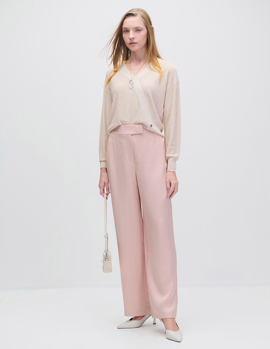 Suéter cuello V para mujer 2