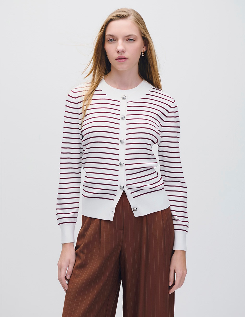 Suéter cuello redondo para mujer