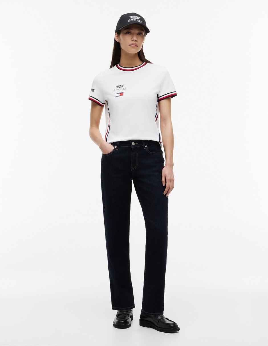 Playera manga corta Cadillac F1 cuello redondo para mujer 2