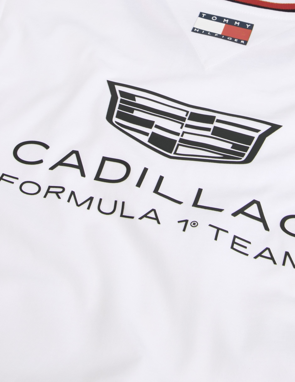 Playera manga corta Cadillac F1 cuello redondo para mujer 5