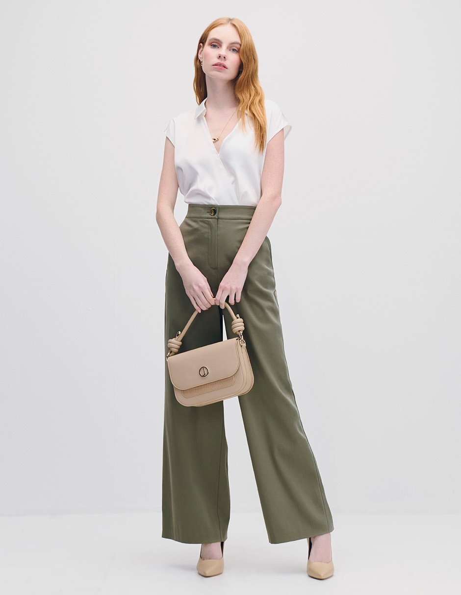Pantalón relaxed wide leg para mujer 2