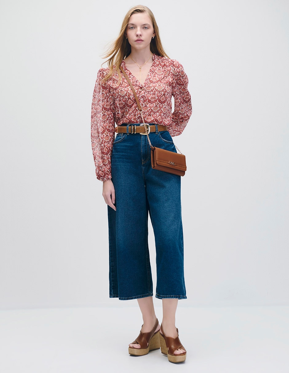Blusa manga larga Riva para mujer 2