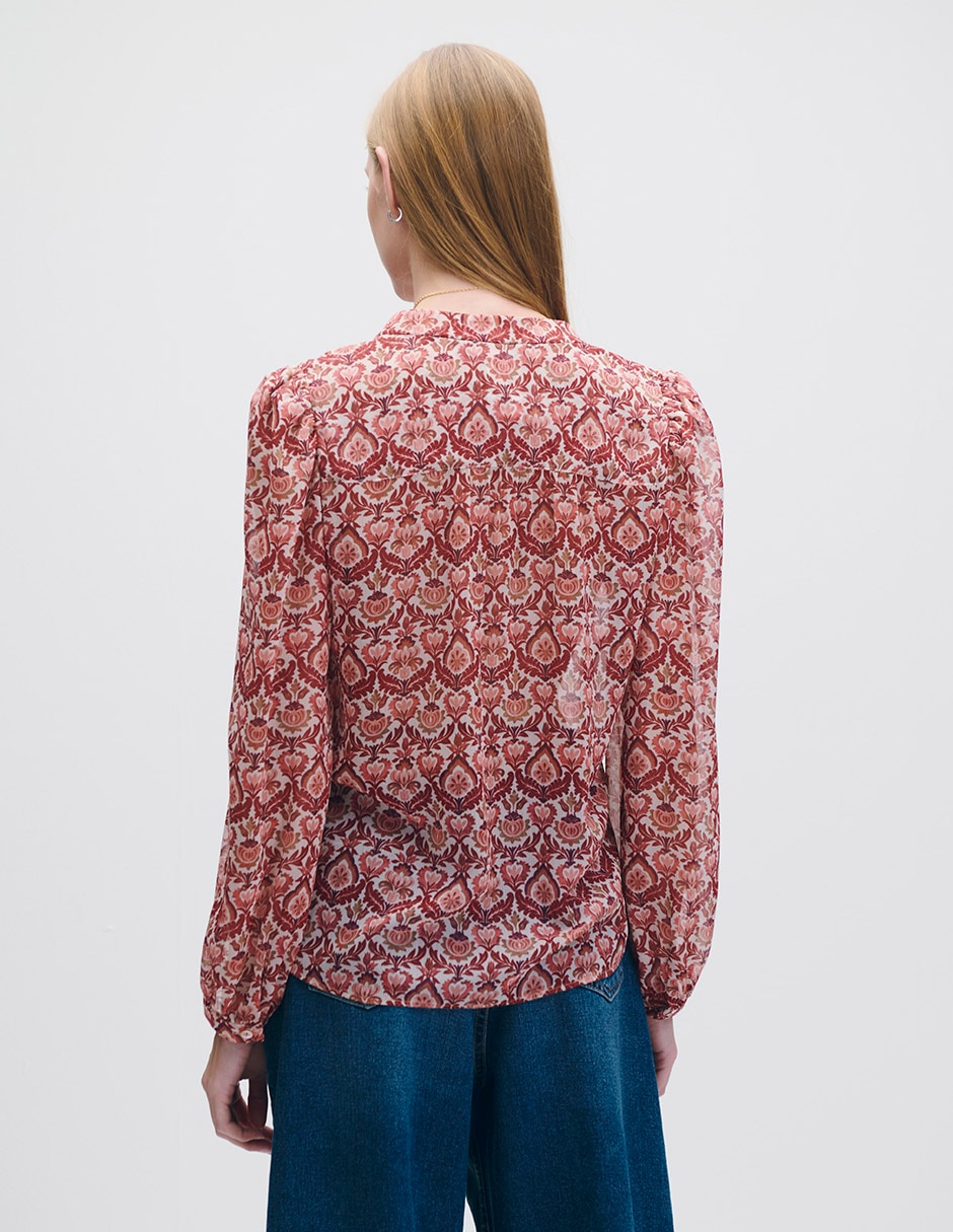 Blusa manga larga Riva para mujer 3