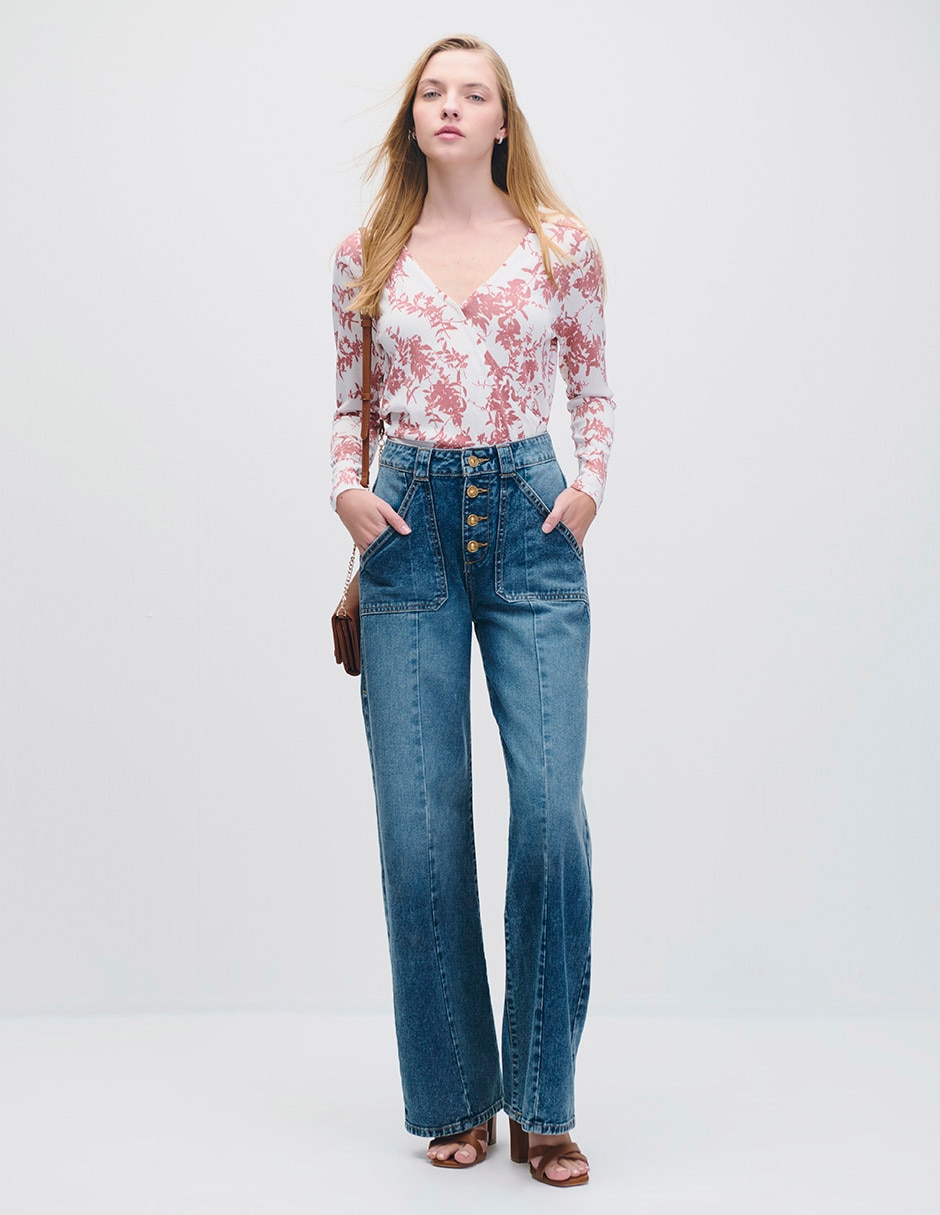 Blusa manga larga Riva para mujer 2