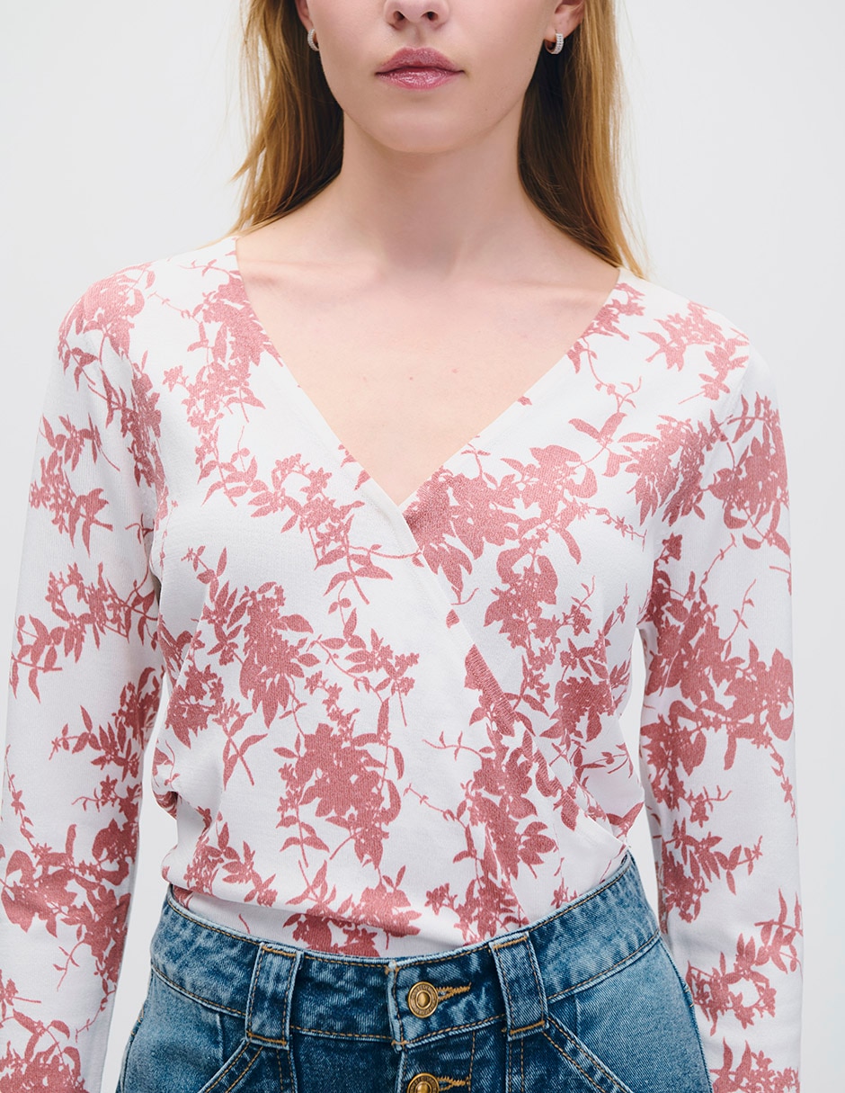 Blusa manga larga Riva para mujer 4