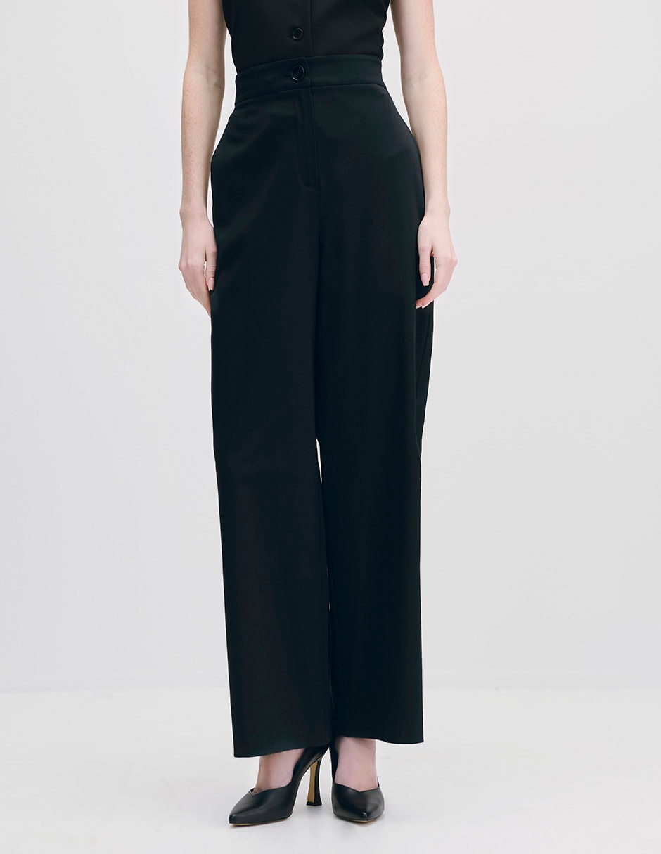 Pantalón relaxed wide leg para mujer