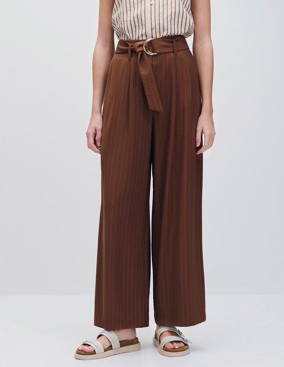Pantalón relaxed Palazzo para mujer