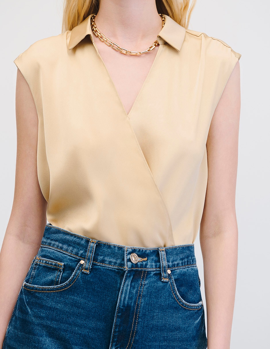 Blusa envolvente para mujer 4