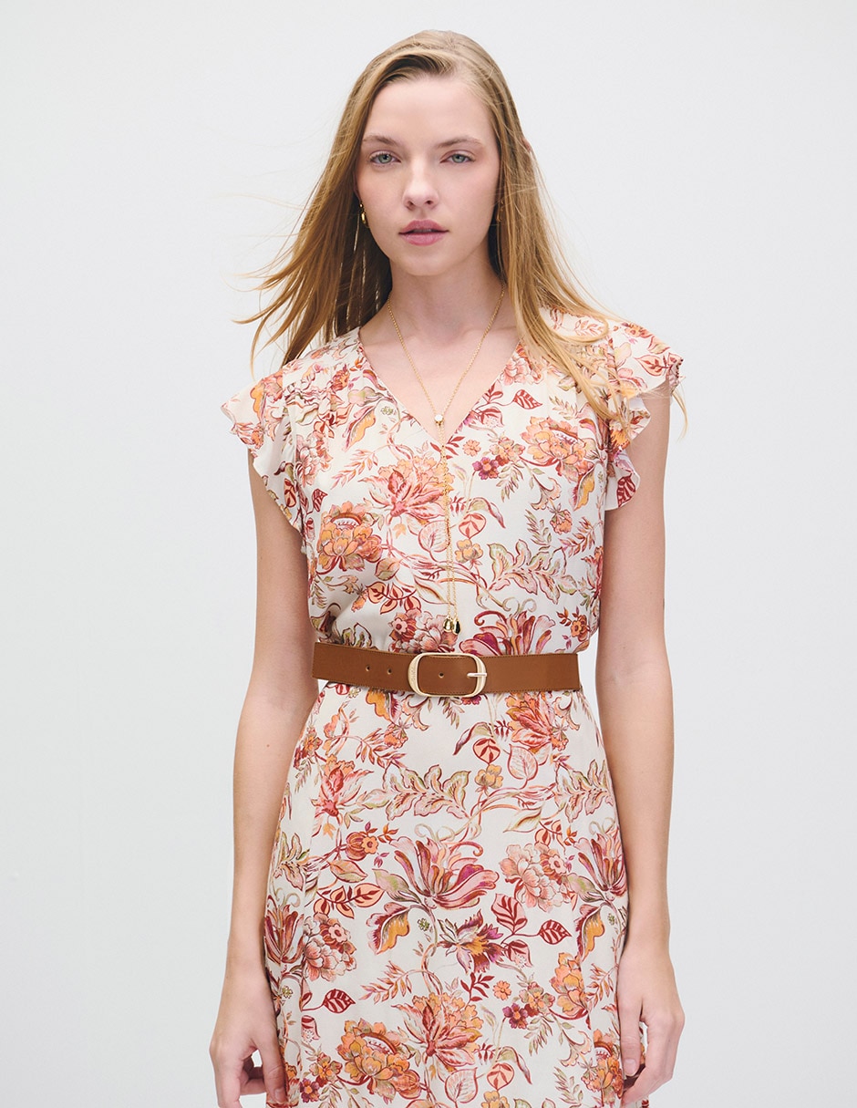Vestido midi casual Riva para mujer 2