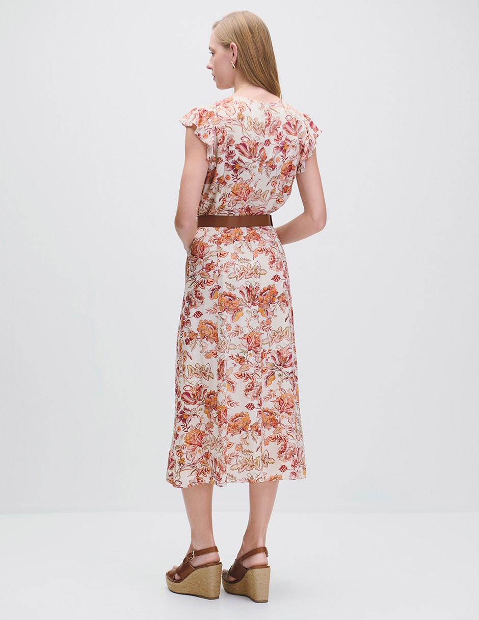 Vestido midi casual Riva para mujer 3