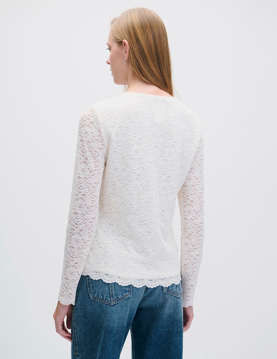 Blusa manga larga Riva para mujer 3