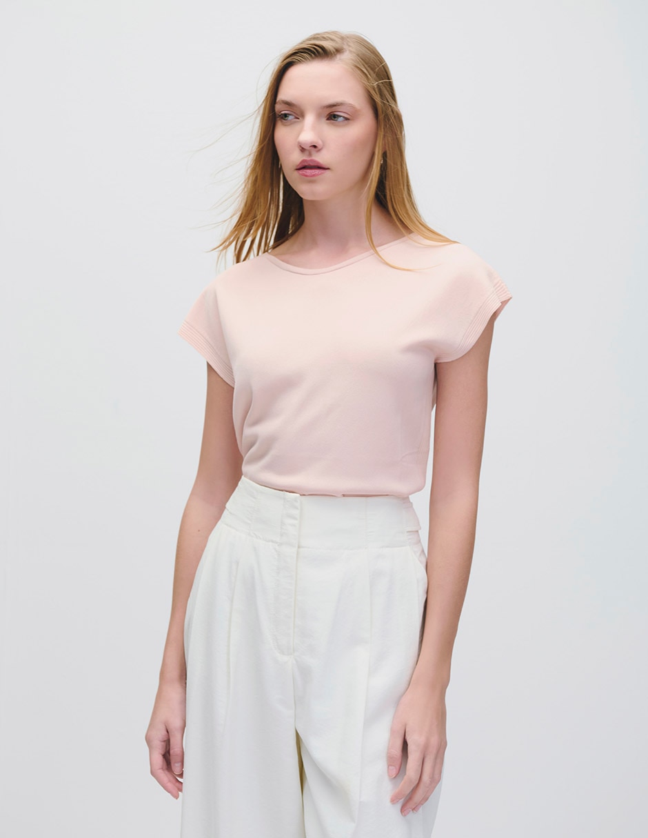 Blusa manga corta Riva para mujer