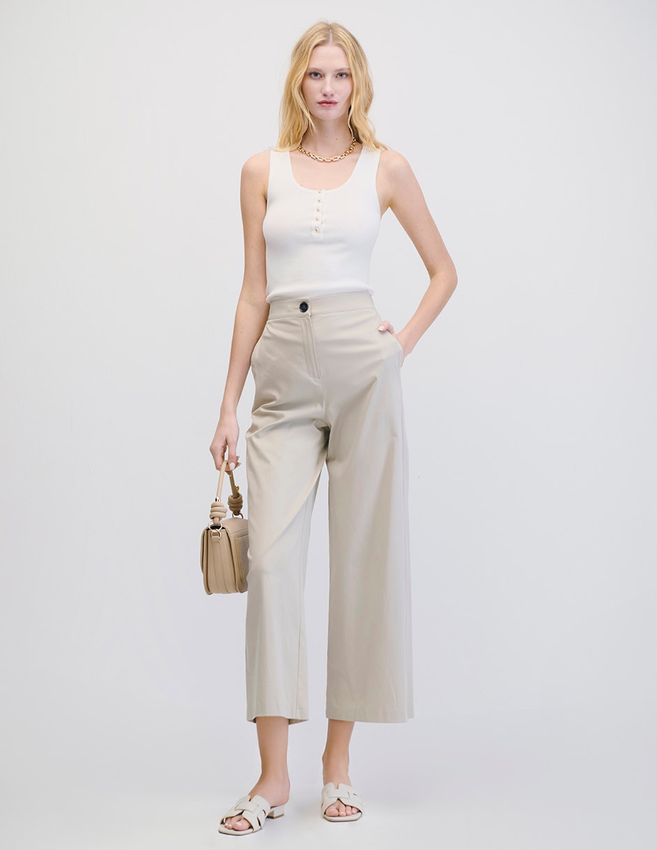 Pantalón wide leg para mujer 4