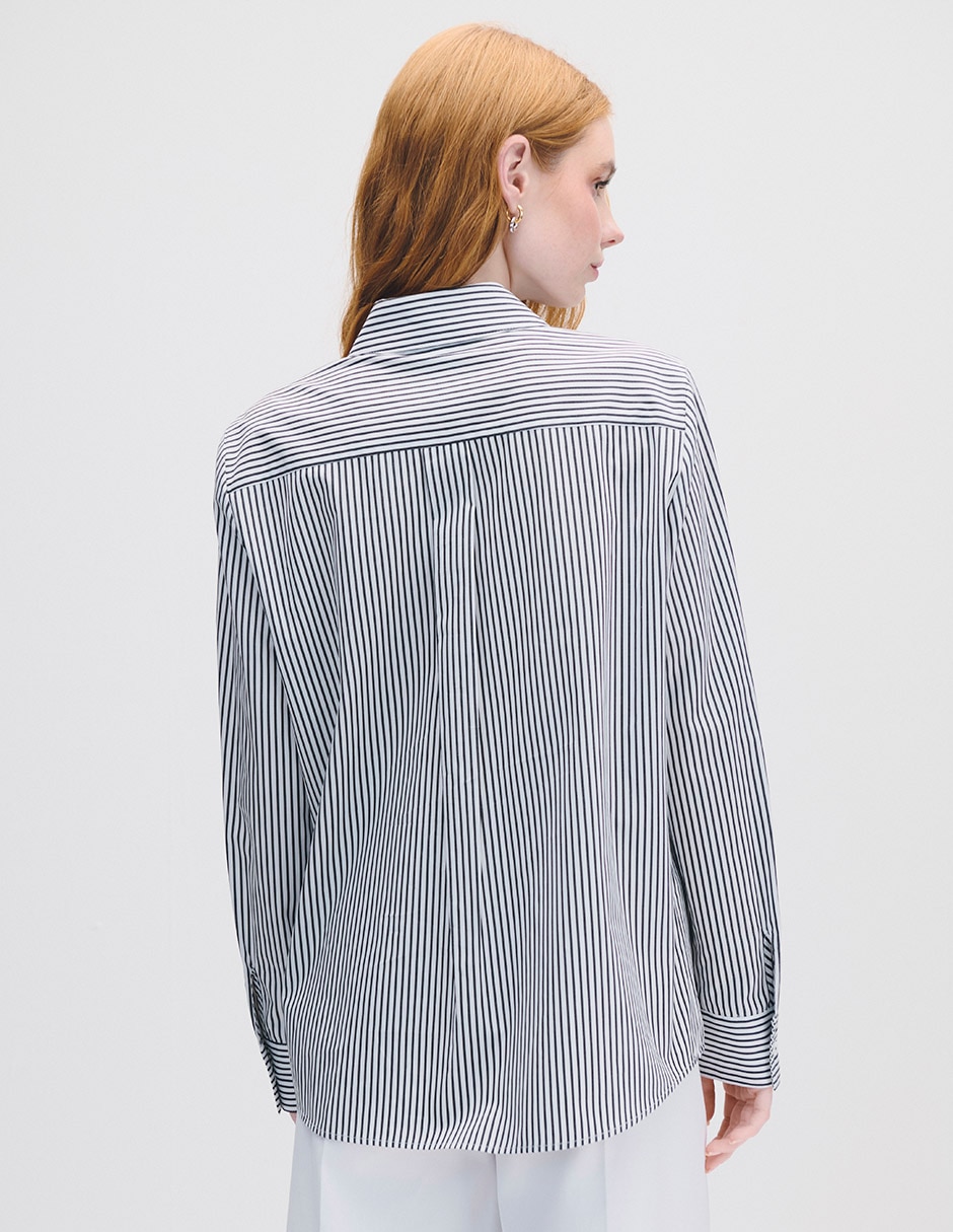 Blusa camisera manga larga para mujer 3