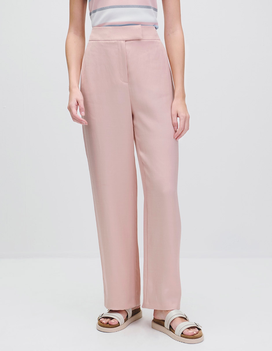 Pantalón relaxed wide leg para mujer