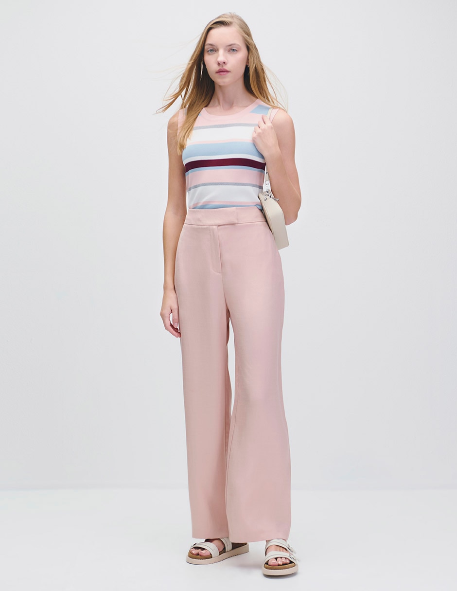 Pantalón relaxed wide leg para mujer 2