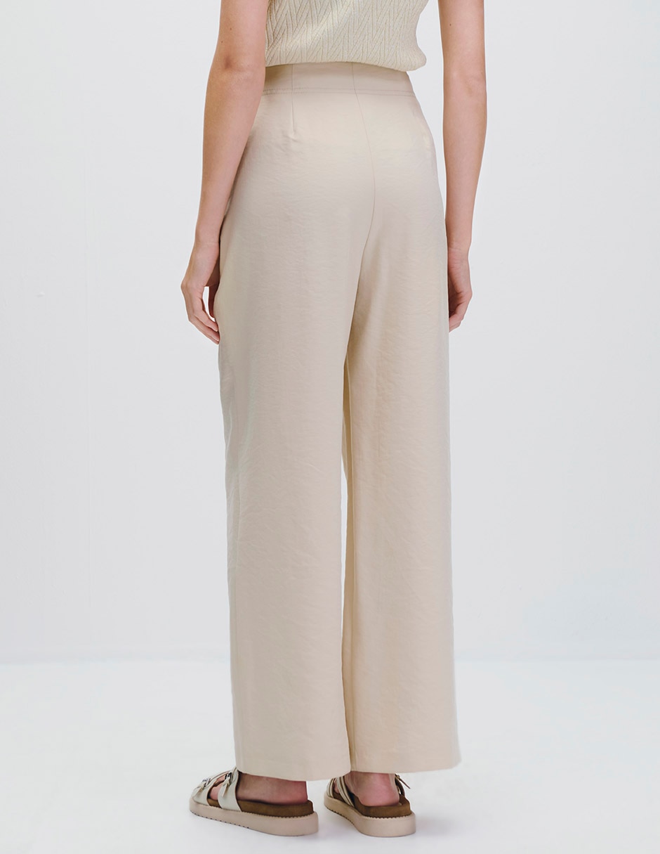 Pantalón relaxed palazzo para mujer 3