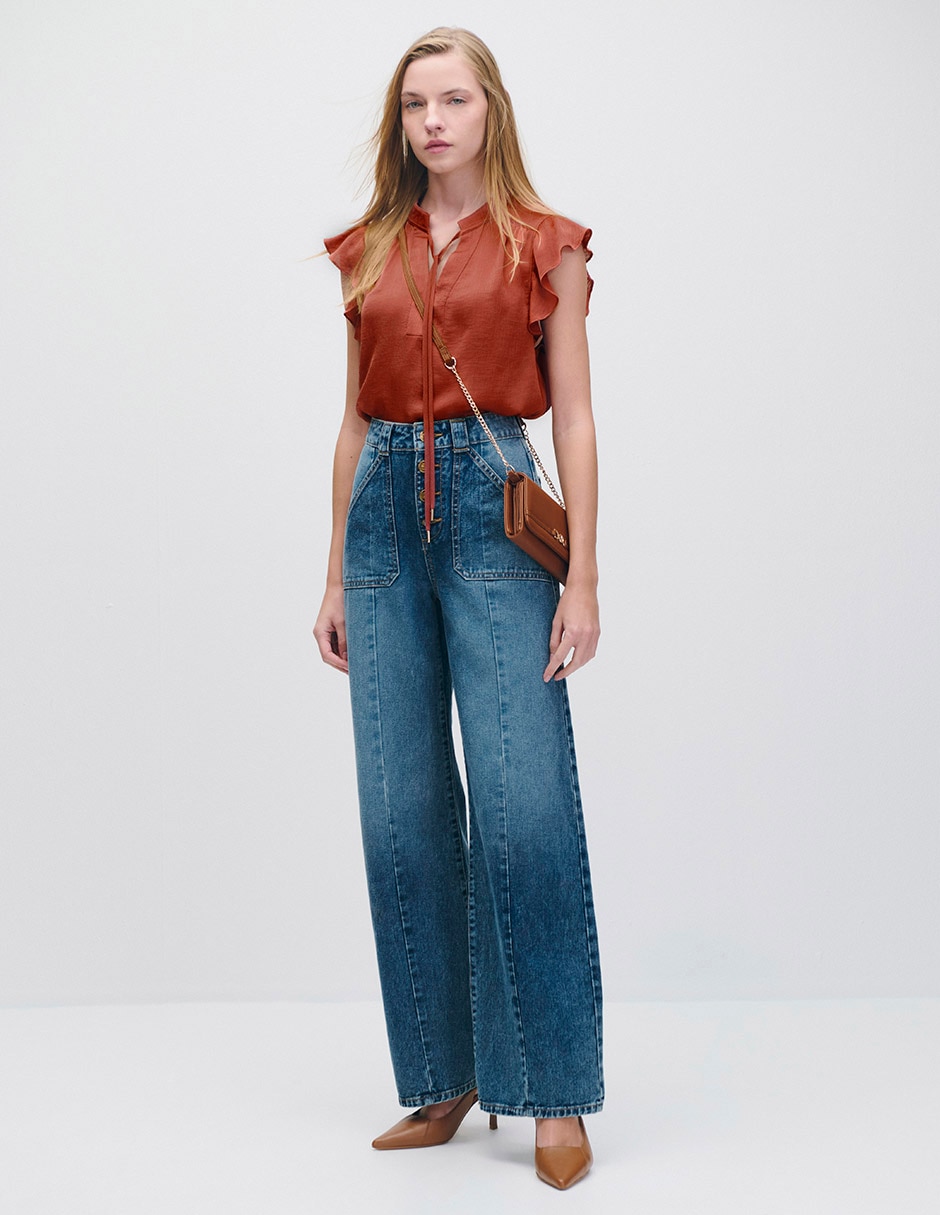 Blusa Riva manga corta para mujer 2