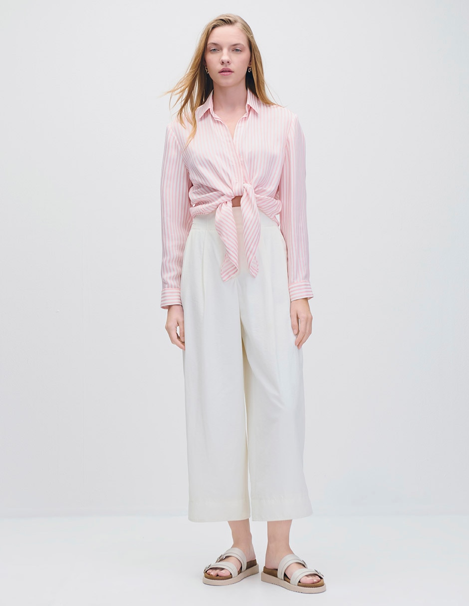 Blusa camisera Riva manga larga para mujer 2