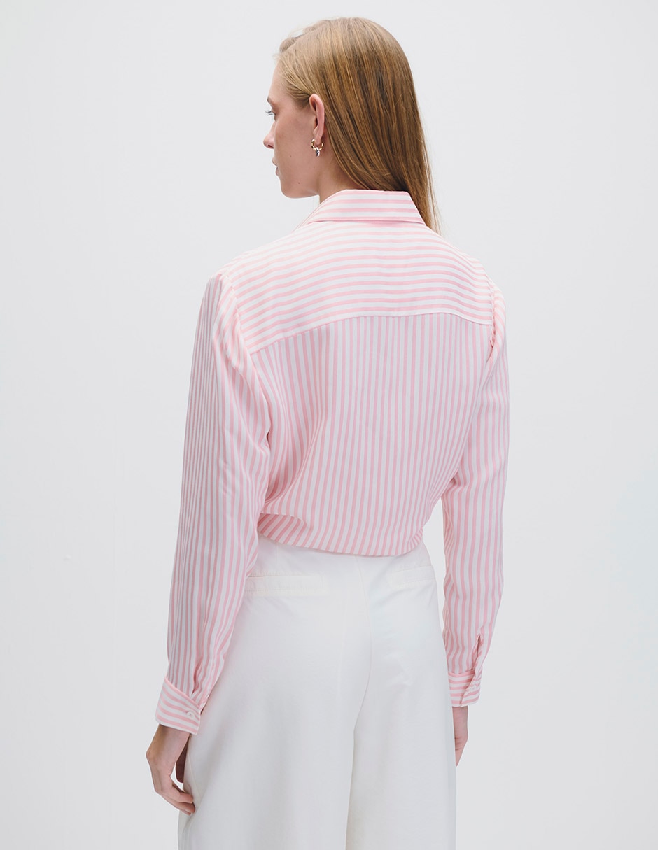 Blusa camisera Riva manga larga para mujer 3
