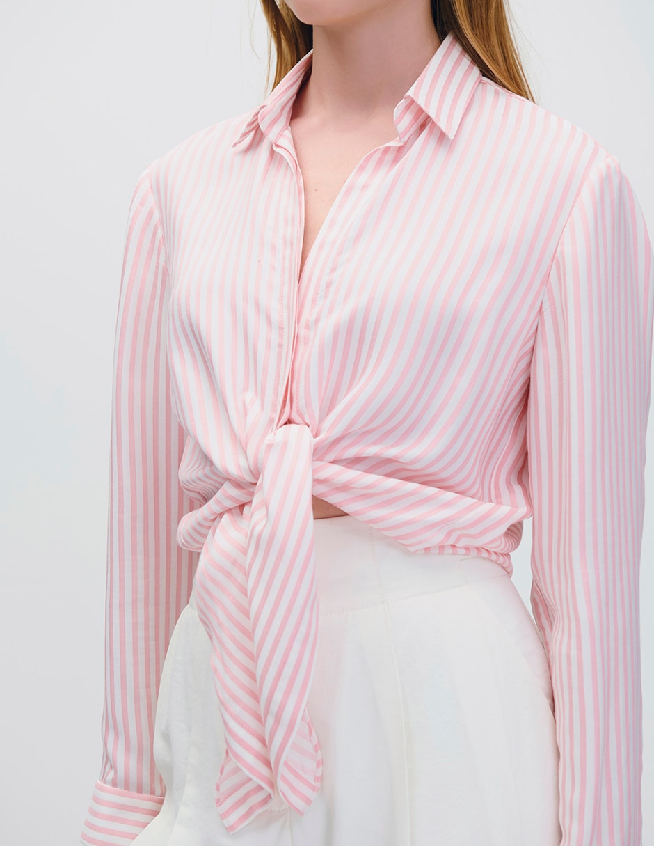 Blusa camisera Riva manga larga para mujer 4