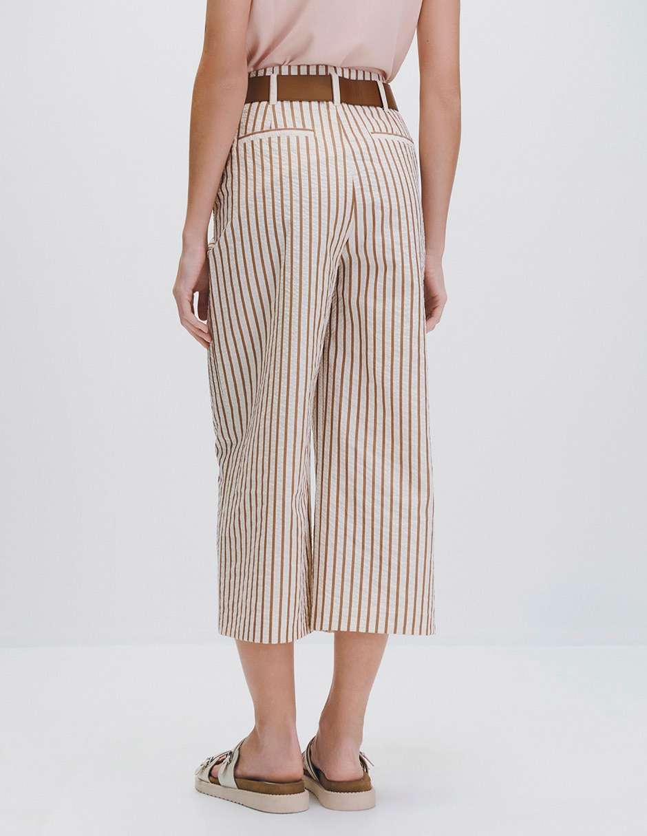 Pantalón coulotte amplio para mujer 3