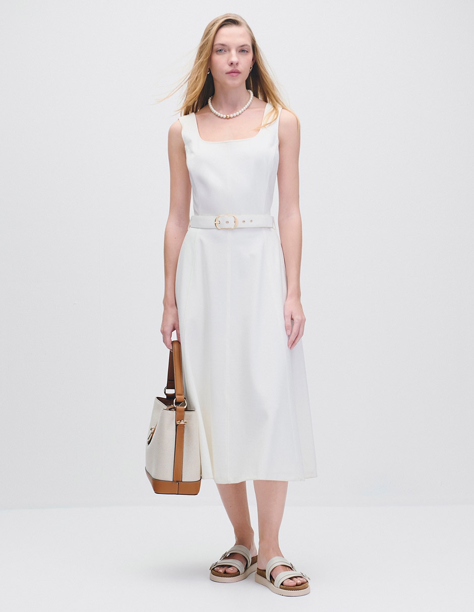 Vestido midi casual Riva para mujer Vestido midi casual Riva para mujer