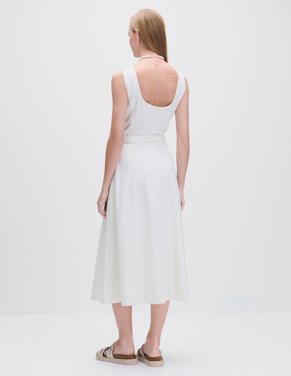 Vestido midi casual Riva para mujer 3
