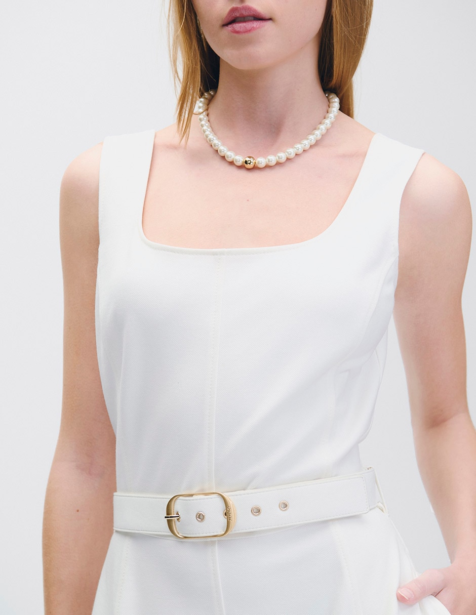 Vestido midi casual Riva para mujer 4
