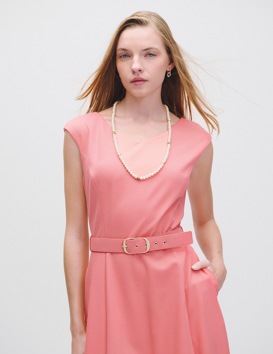 Vestido midi casual Riva para mujer 2