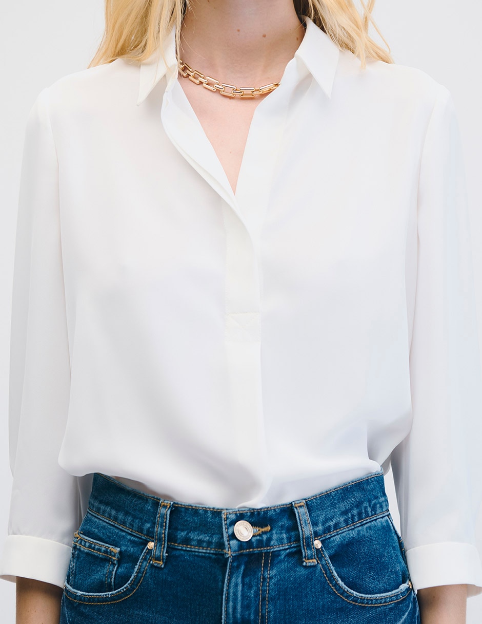 Blusa manga 3/4 para mujer 4