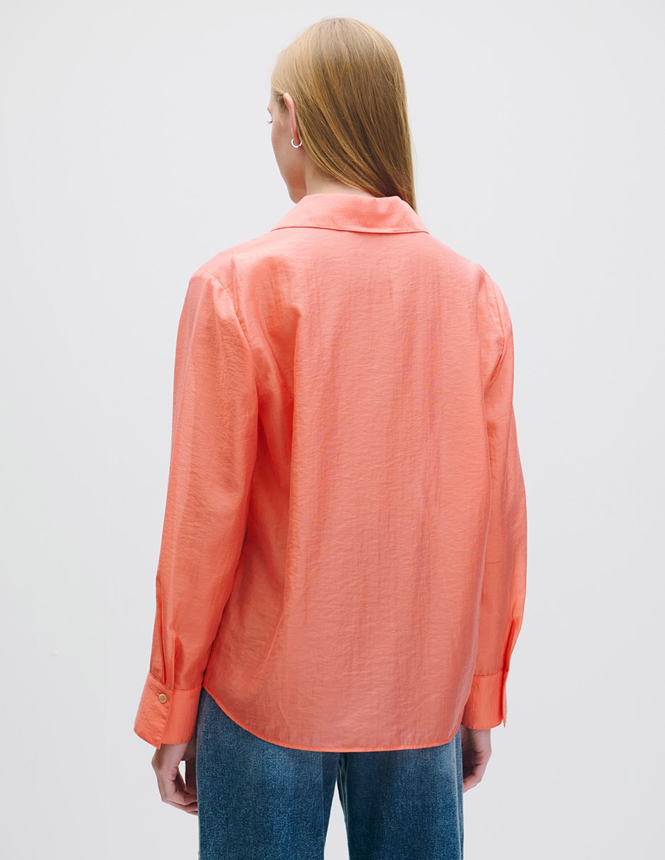 Blusa camisera Riva manga larga para mujer 3