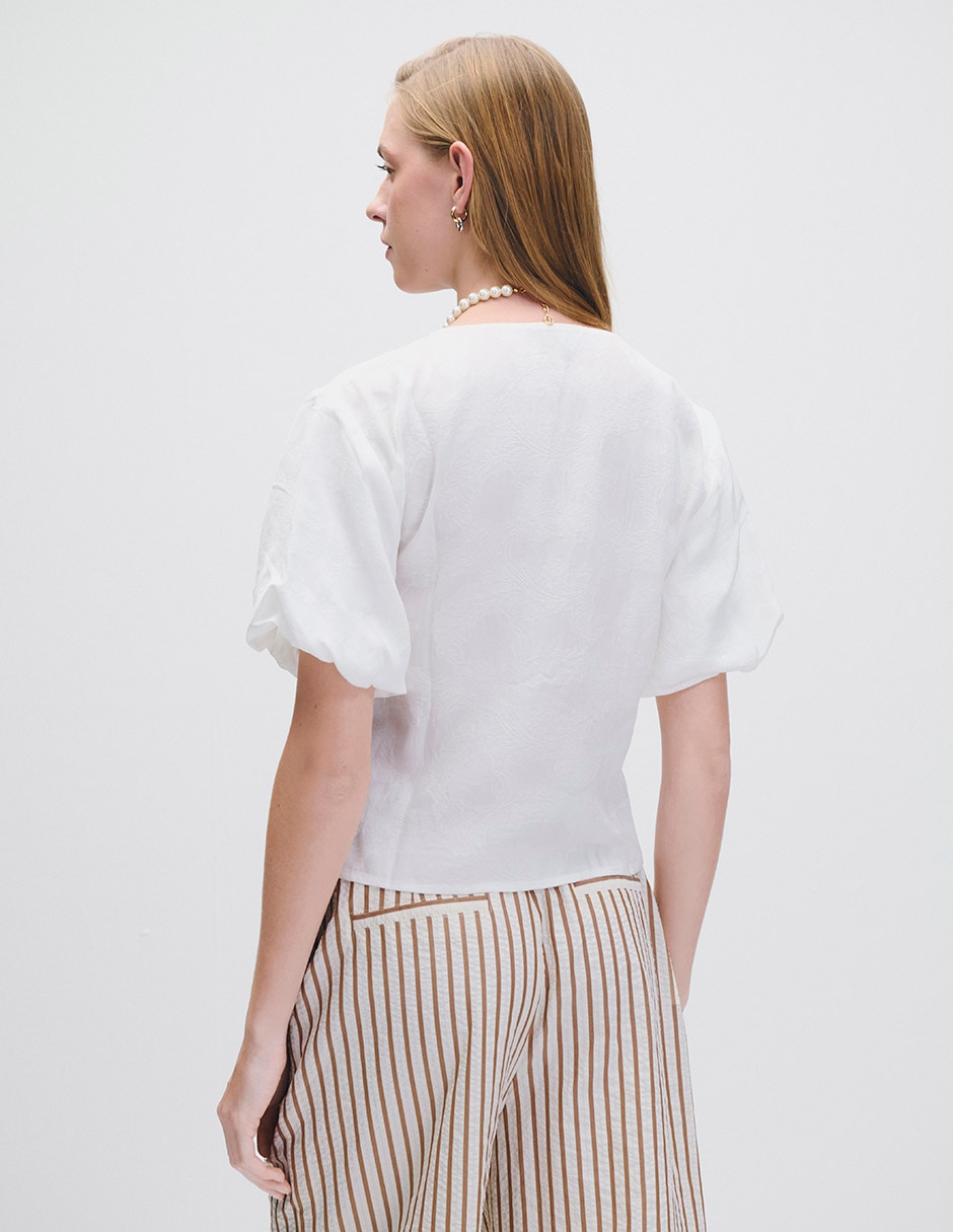 Blusa manga corta para mujer 3