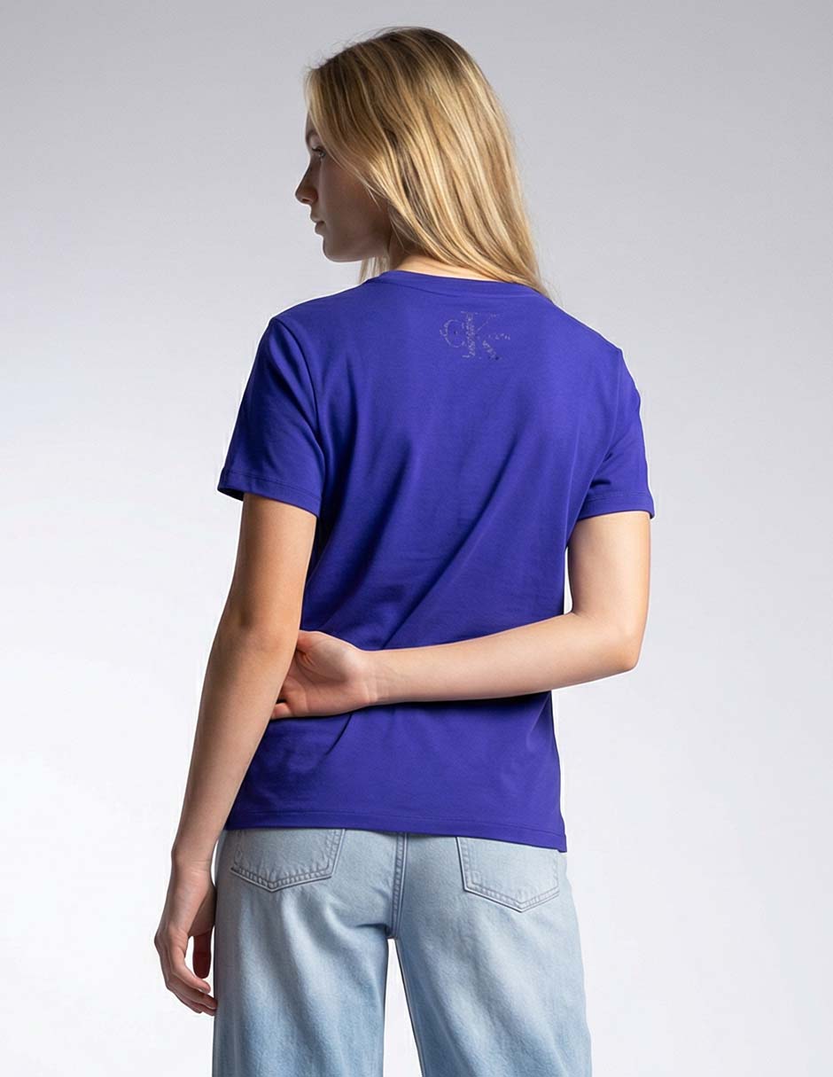Playera manga corta cuello redondo para mujer 2